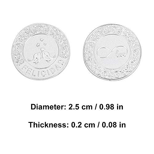 Silver English Wedding Coins Front & Back